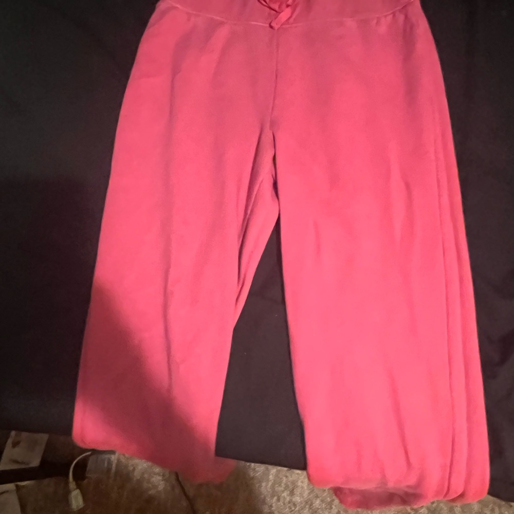 Pink sweat pants